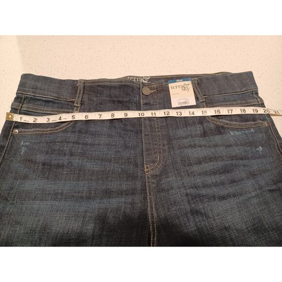 NEW Terra Sky Women's Blue Jeans Plus Size 16/18 - Picture 6 of 7